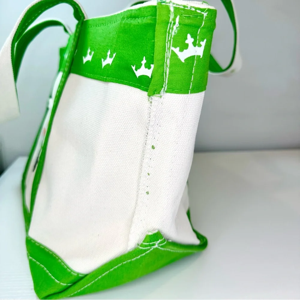 DraftKings DK Green and White Canvas Tote Bag